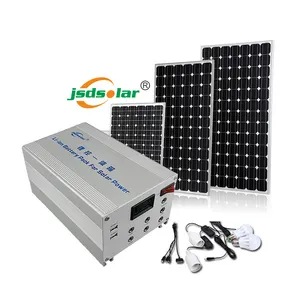 Jinsdon 25w 35w sistema portatile di energia solare kit 50w portatile di campeggio kit di sistema di energia solare costruito in li batteria del controller