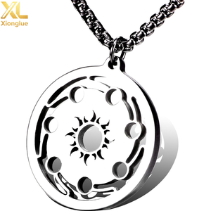 Trendy Unisex Hip Hop Stainless Steel <b>Tree</b> Life Pendant Aromatherapy Essential Oil Diffuser <b>Necklace</b> Pearl for Weddings Parties - Product Image 1