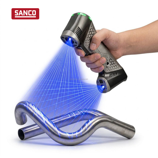Handheld 3D Scanner with Blue Laser for Tube Pipe Bending Inspection Reverse Engineering and Industrial QC 51 Laser Lines