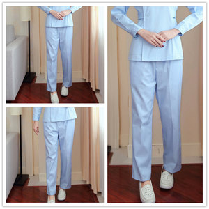 <span class=keywords><strong>Pantalon</strong></span> d'infirmière personnalisable pour <span class=keywords><strong>femme</strong></span> en tissu tricoté polyester/coton <span class=keywords><strong>blanc</strong></span>, tenue de travail pour l'automne et l'hiver - Product Image 3