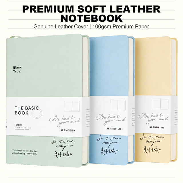 Environmentally Friendly Soft Cover Notebook Set with Kraft & Coated Paper 100gsm Texture Customized for Office/School OEM&ODM