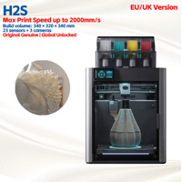 Impresora 3D Automática Bambo Lab H2S Versión EU, Nueva, Calidad de Construcción Industrial, PLA, USB, 1 Año de Garantía, para Prototipos y Producción