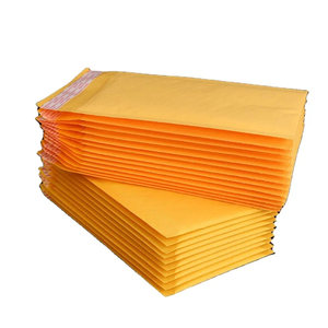 Enveloppe à bulles kraft jaune biodégradable écologique 150 g/m², pochette autocollante, poids lourd, logo personnalisé, antichoc, recyclable - Product Image 4