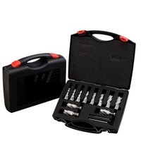 Ensemble de fraises annulaires CHTOOLS HSS 12mm-27mm, fraises à trous, acier inoxydable, plastique, acier à commande numérique, acier à grande vitesse, revêtement