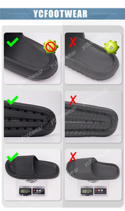 Bronax Joomra özel tedarikçi Happyflops rahat özel Logo slayt yastık EVA hafif nefes bulut terlik - Product Image 6