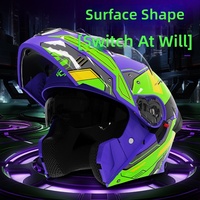 Casque de moto ABS certifié 3C/DOT pour hommes et femmes, design rabattable, compatible scooter/vélo électrique, sécurité toutes saisons