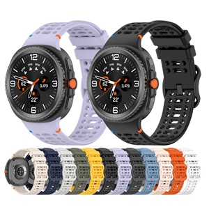Bracelet de montre sport en silicone souple et respirant pour <span class=keywords><strong>Samsung</strong></span> Galaxy Watch 9 / 8 40 mm/44 mm, Galaxy Watch 8 Classic 46 mm, bracelet de remplacement - Product Image 6