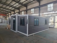Maison conteneur extensible et pliable 20ft 30ft 40ft, bâtiment modulaire préfabriqué avec mobilier personnalisable, export