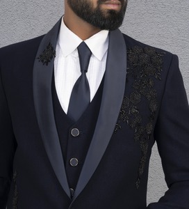 Elegante conjunto de chaqueta con chaleco y pantalón coordinados Ideal para novios que asisten a bodas, eventos festivos y fiestas familiares - Product Image 5