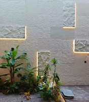 Nouvelles Innovations Bon Prix Panneaux de Revêtement Mural Mixte Extérieur Designs Blancs en Polyuréthane PU Effet Pierre Champignon de Haute Qualité