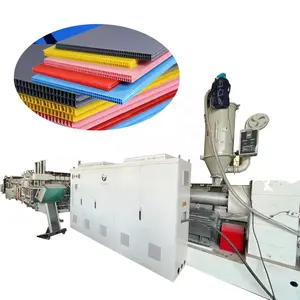 PC PP Kunststoff Hohl Grid Bord Extruder Linie Polycarbonat Blatt Extrudieren Maschine