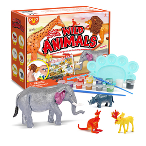 Kit <span class=keywords><strong>de</strong></span> pintura <span class=keywords><strong>de</strong></span> animales salvajes para niños, Kit <span class=keywords><strong>de</strong></span> pintura DIY, productos educativos - Product Image 3