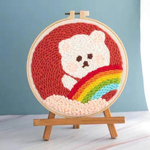 Kit <span class=keywords><strong>de</strong></span> bordado <span class=keywords><strong>de</strong></span> aguja perforada para principiantes y adultos, Kit <span class=keywords><strong>de</strong></span> <span class=keywords><strong>punto</strong></span> <span class=keywords><strong>de</strong></span> <span class=keywords><strong>cruz</strong></span> para decoración del hogar - Product Image 4