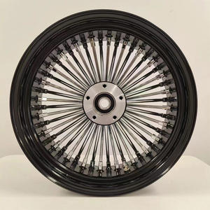 <span class=keywords><strong>Jantes</strong></span> de moto personnalisées 16 18 19 20 21 23 pouces rayons chromés 21x3.5 40 rayons roues de moto pour Harley - Product Image 5