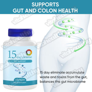 Complément en capsules détoxifiantes 15 jours à marque privée OEM/ODM avec Senna et Cascara Sagrada pour la détoxification et le soutien à la perte <span class=keywords><strong>de</strong></span> poids - Product Image 4