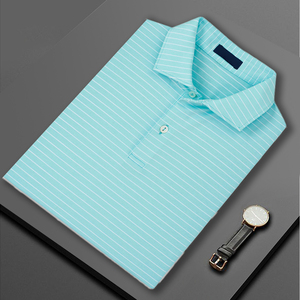 Meilleur Prix Bonne Qualité Séchage Rapide Slim Fit Broderie Vintage Stripe Print logo Personnaliser Polo t-shirt pour Hommes - Product Image 5