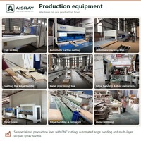 Meuble de cuisine modulaire stratifié, aménagement en L minimaliste, rangement par tiroirs, livraison en kit et boîtes en panneaux de particules