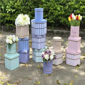 Wedding Decoration Party Supplies Gift Package Large Flower Box Square For Guests Valentines Rose Chinese Factory