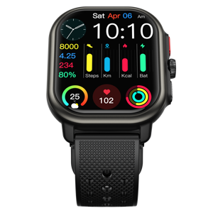 Nouveauté 2024 P106 AMOLED montre intelligente télécommande calendrier réponse appel Gel de silice mesure de la vitesse sommeil Tracker montre - Product Image 4