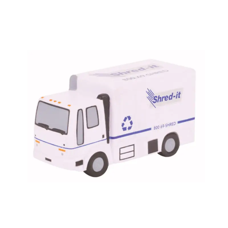 Pu Auto 'S Vrachtwagens Schuim Squishy Speelgoed Anti Stress Bal Speelgoed Knijp Speelgoed Truck Met Logo Gedrukt