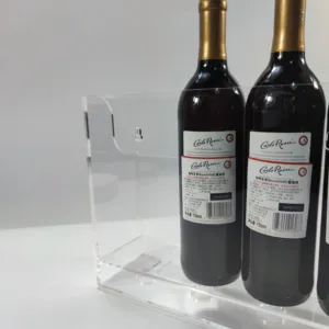 하이 퀄리티 투명 아크릴 와인 병 유리 랙 벽걸이 전용 디스플레이