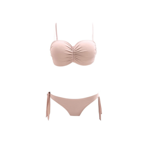 HDJ ชุดว่ายน้ำวันพีซขนาดพลัส บันเดอ ทวิสต์ ทัมมี คอนโทรลชุดว่ายน้ำผู้หญิงสีทึบ SQ67782 - Product Image 2