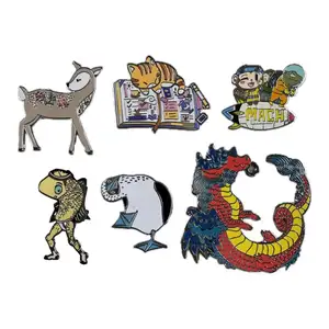 Kunshan Manufacturer High Quality Custom Gold Plating Metal Cartoon Hard Enamel Pin