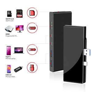 type-c type c station d'accueil avec hd-mi + usb3.0 + pd puissance livraison chargeur usb-c vers adaptateur usb pour <span class=keywords><strong>surfacepro</strong></span> - Product Image 2