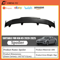 Aileron de coffre de compétition Supreme ABS en noir brillant et aspect carbone pour Kia K5 DL3 2020-2025, garniture aérodynamique de style V