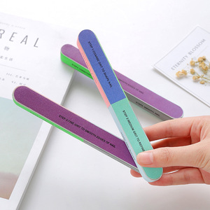 <b>Nail</b> File Set 3Pcs Multifaceted Sponge Portable Manicure <b>Tool</b> For <b>Nail</b> Care And Polishing Adult Use - Product Image 4