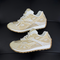 Nouvelles chaussures de sport décontractées A-Game Dad Shoes, couleur abricot, en maille mélangée, anti-odeur, à plateforme rehaussante, tendance et polyvalentes