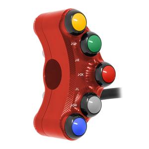 Interrupteur de guidon gauche pour Aprilia Tuono V4/RR/RF 2017/2020 (Rouge) - Product Image 3