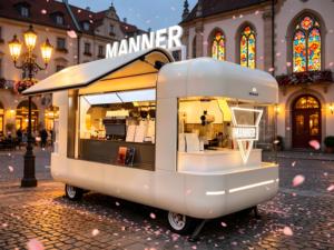 Remorque à pizza mobile <span class=keywords><strong>artisanale</strong></span> avec four à bois et structure en fibre de verre pour une cuisine italienne authentique de rue et des friandises - Product Image 1