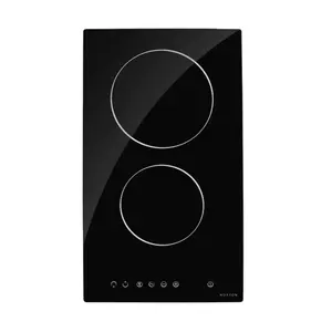 3000W touch controls bulit in 30cm 2 zone domino ceramic hob cooker