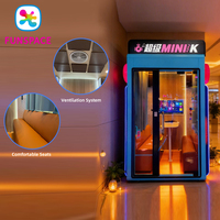 Funspace Centro Comercial Móvil Mini de Autoservicio para Juegos Clásicos, Material Acrílico de Lujo, Personalizable para 1-4 Personas