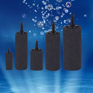 Lot de 5 filtres à air en pierre à air personnalisés pour aquarium, aquarium, diffuseur à bulles cylindriques pour pompe à air, système de culture