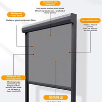 Auvent électrique intelligent résistant au vent pour gazebos, offrant une protection contre les moustiques et la pluie