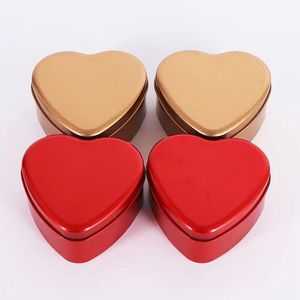San Valentín Día DE LA MADRE Metal estaño regalo embalaje personalizado pequeño Mini forma de corazón Chocolate galletas galleta caja de lata con tapa - Product Image 3