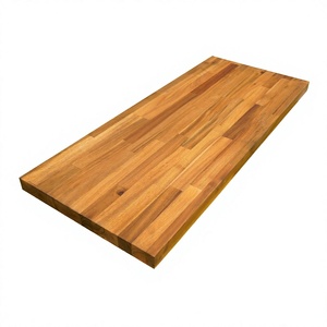 Planche à découper en bois d'acacia SMARTWOOD Eco Premium 1220x2440mm, joint en dentelle, plan de travail moderne pour cuisine et restaurant - Product Image 1