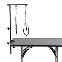 Support de Bras de Suspension pour Table de Toilettage pour Animaux – Accessoire de Table de Toilettage Transfrontalier en Métal Noir