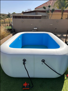 <span class=keywords><strong>Piscina</strong></span> Inflable de PVC de <span class=keywords><strong>3m</strong></span> X 5m, Diseño <span class=keywords><strong>Rectangular</strong></span> Portátil para Niños y Adultos, para Uso en Exteriores - Product Image 6