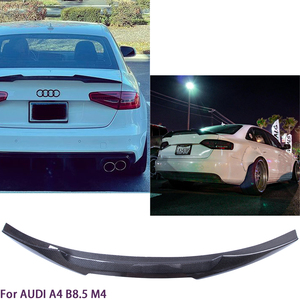 For B8.5 Sedan M4 Style Carbon Fiber <b>Rear</b> <b>Spoiler</b> Trunk Wing 2012-2016 - Product Image 2