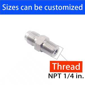 Fabricant de raccords de tuyauterie de Shanghai, type Swagelok, 316SS, forgé, NPT/<span class=keywords><strong>BSPP</strong></span>/BSPT, HEX, embout, tuyauterie hydraulique, raccords, ASME - Product Image 5