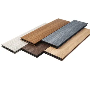 Ngoài Trời Faux Gỗ Tái Chế Nhựa Rắn Gỗ Composite Wpc Decking Thay Thế Sàn Ngoài Trời Sàn Vườn Sàn Boong