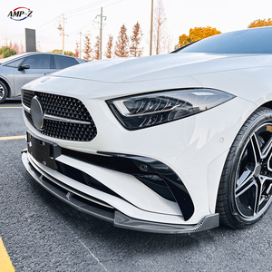Fibra di carbonio nero <span class=keywords><strong>C257</strong></span> ABS materiale paraurti anteriore Spoiler anteriore per Mercedes Benz <span class=keywords><strong>Cls</strong></span> classe <span class=keywords><strong>C257</strong></span> lifting 2022 + - Product Image 2