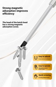 Fessura in acciaio CrV multifunzione industriale Phillips tozzo cacciavite a cricchetto con finitura cromata punta lunga - Product Image 3