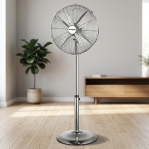 Ventilatore a piantana elettrico Kooper 50W argento, 4 pale, 45 cm (18 pollici), altezza regolabile, controllo meccanico, spina USA, certificato CB - Product Image 3