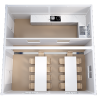 Maison préfabriquée moderne résistante aux ouragans, installation rapide, conteneur de 20 pieds ou 40 pieds, maison pliable et extensible, maison modulaire portable