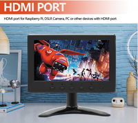 Fournisseur Lcd Led 7 pouces moniteur Mini petit HDMI VGA AV BNC Interface voiture 7 pouces HD bureau petit moniteur pour caméra/Bus