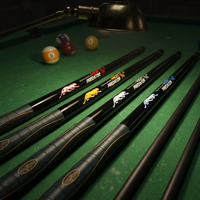 Tongkat Biliar Kayu Karbon Pengganti SDAIS dengan Kotak Batang 1/2 untuk Pemain Snooker dan Biliar